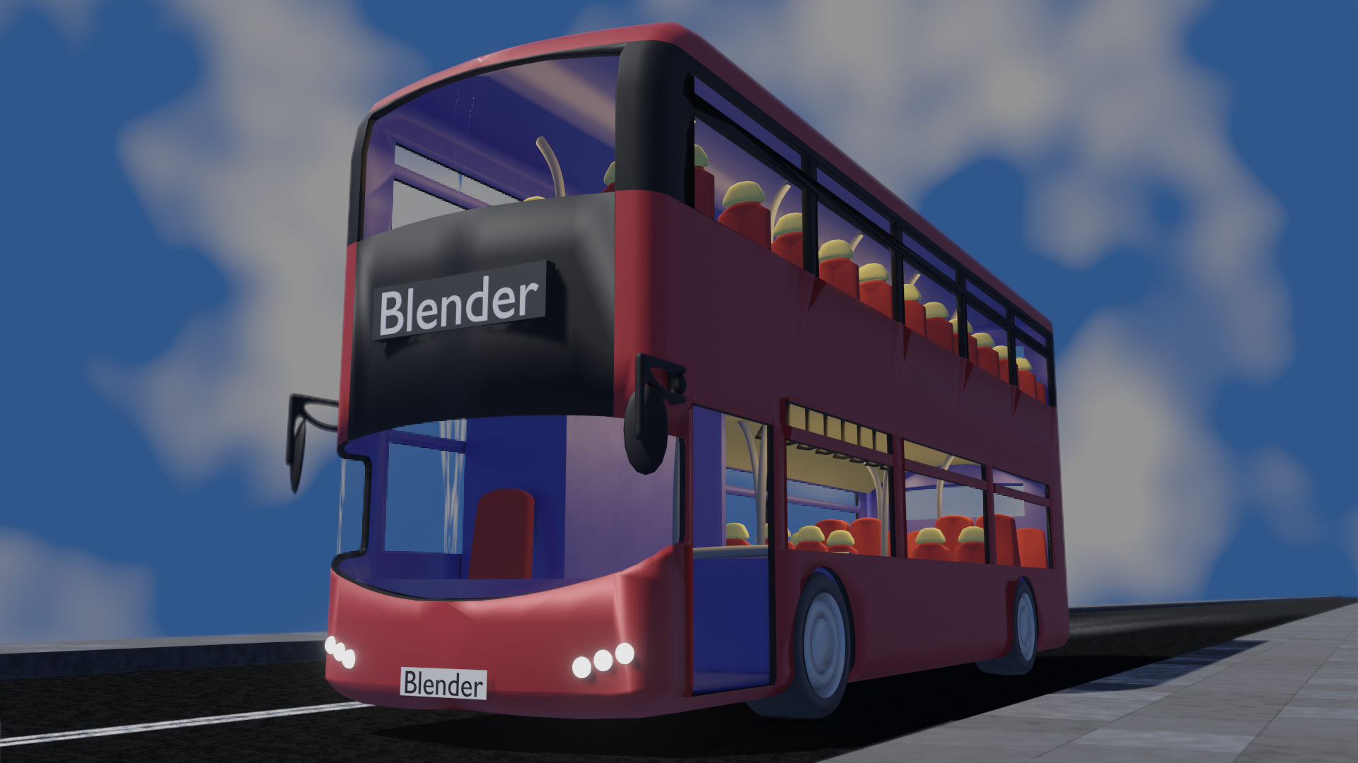 A render of a Brighton Bus