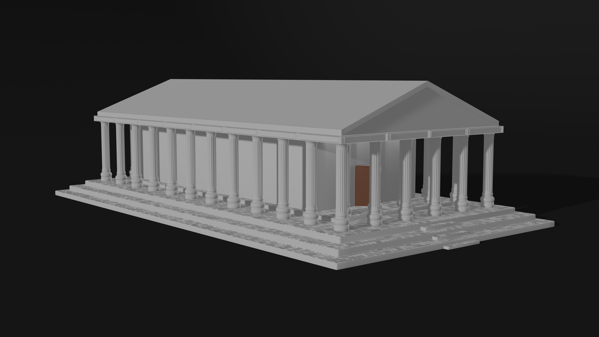 A render of the Greek Parthenon